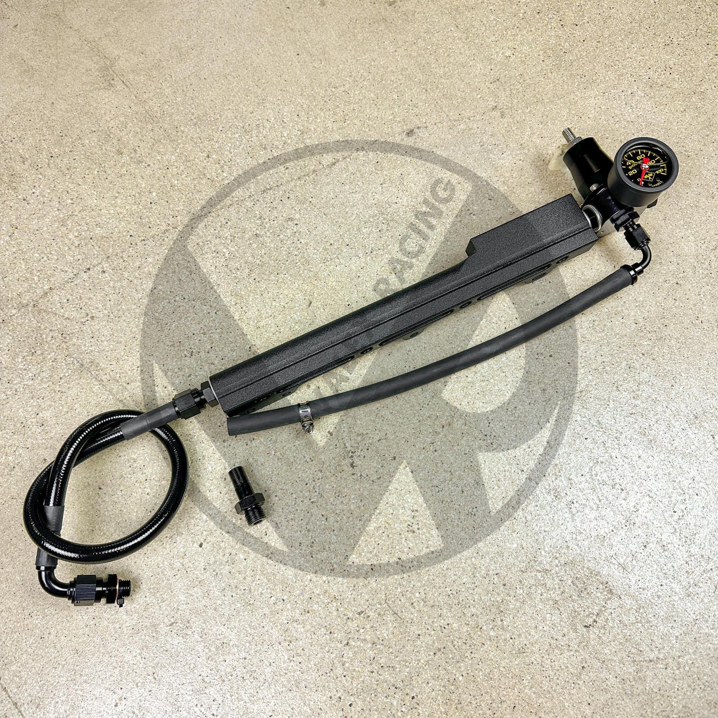 AEM Style Fuel Rail / Regulator / Fuel Return Line / Gauge Package for Honda B Series / EG / EK / DC / EF