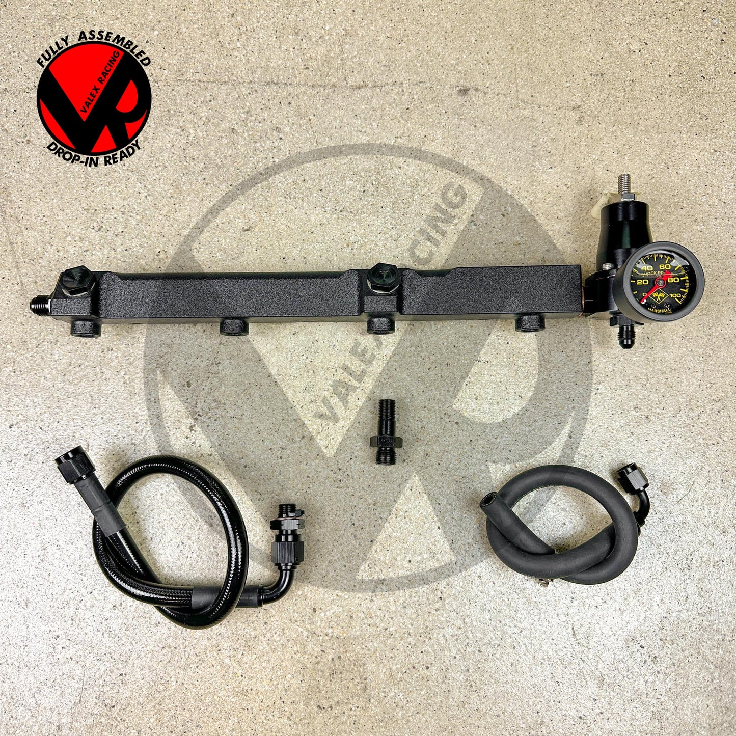 AEM STYLE FUEL RAIL / REGULATOR / FUEL LINE / GAUGE PACKAGE FOR HONDA PRELUDE H22 H2B
