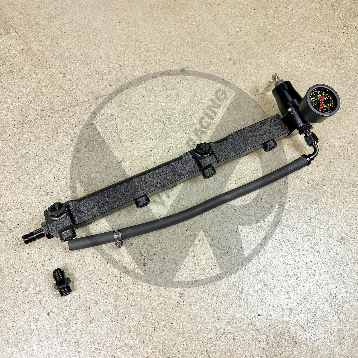 AEM STYLE FUEL RAIL / REGULATOR / FUEL LINE / GAUGE PACKAGE FOR HONDA PRELUDE H22 H2B