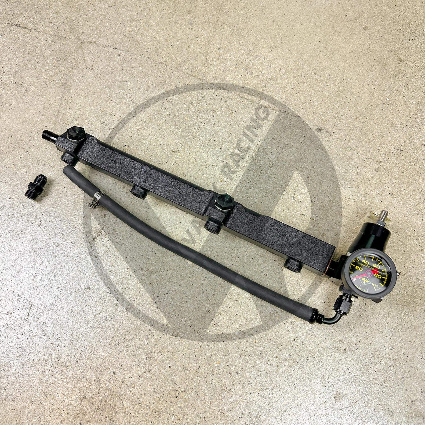 AEM STYLE FUEL RAIL / REGULATOR / FUEL LINE / GAUGE PACKAGE FOR HONDA PRELUDE H22 H2B