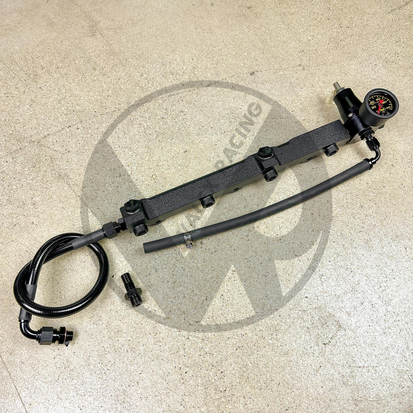 AEM STYLE FUEL RAIL / REGULATOR / FUEL LINE / GAUGE PACKAGE FOR HONDA PRELUDE H22 H2B