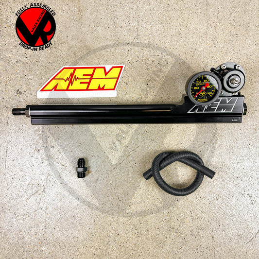 B Series AEM Fuel Rail kit with AEM Style Regulator for Honda Acura B16 B18 B20