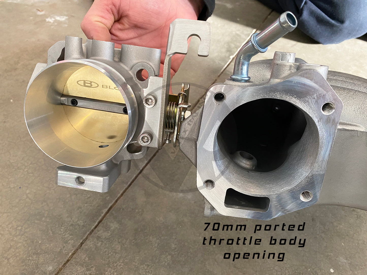 Honda RBC Clipped Intake Manifold K20 K24 Swap with Blox 70mm Throttle Body