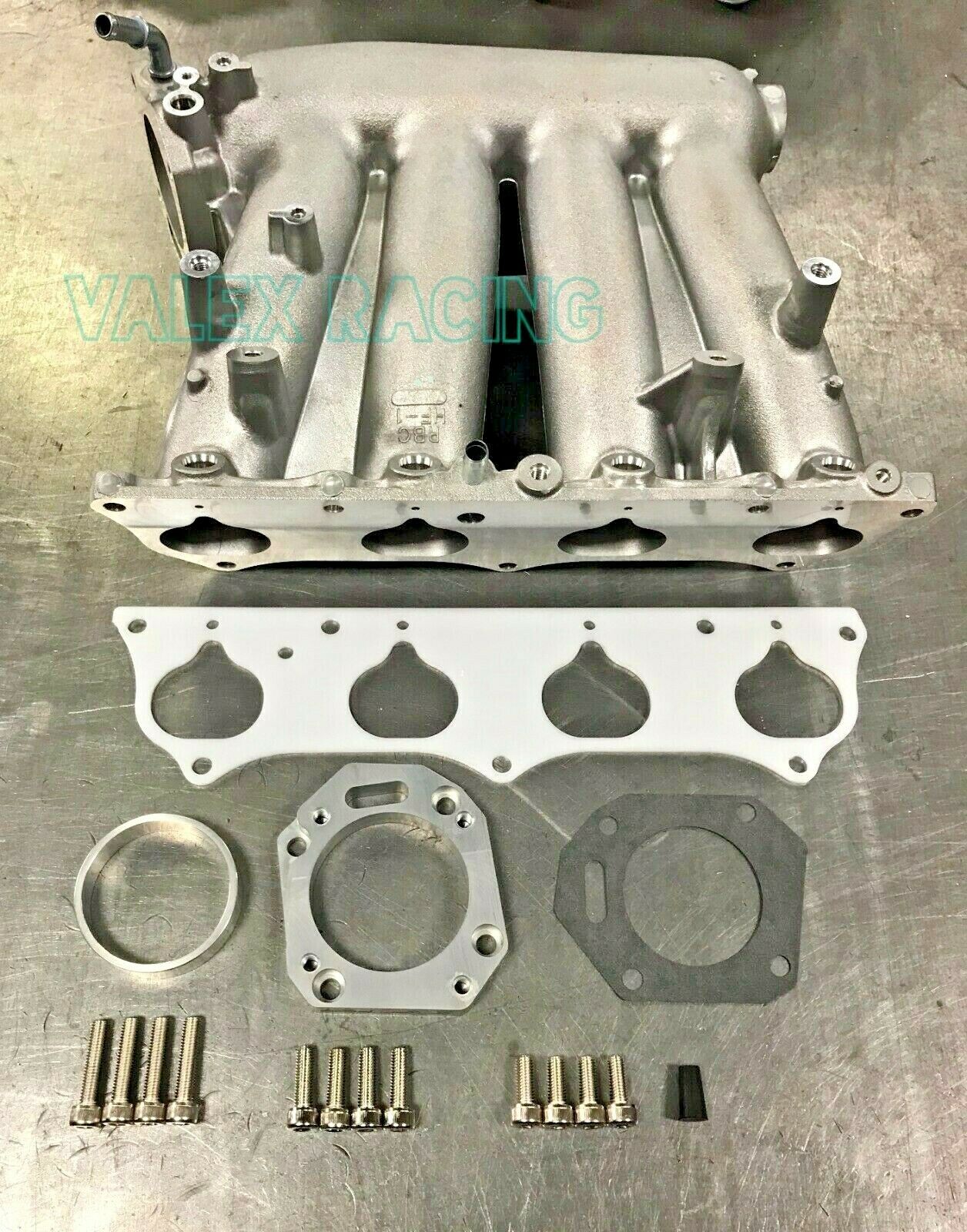Honda RBC Pre-Modified (Clipped / Cut) Intake Manifold with Thermal Gasket and K TUNED Throttle Body Adapter K20 K Swap