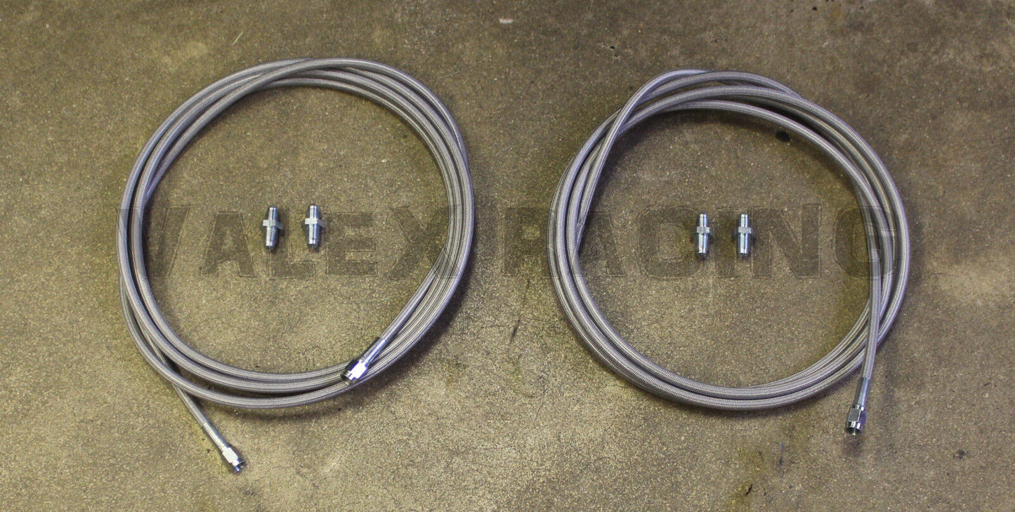Stainless Main Rear Brake Line Replacement Kit For 88-91 Honda Civic / CRX EF
