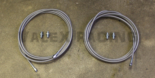 Stainless Main Rear Brake Line Replacement Kit For 88-91 Honda Civic / CRX EF